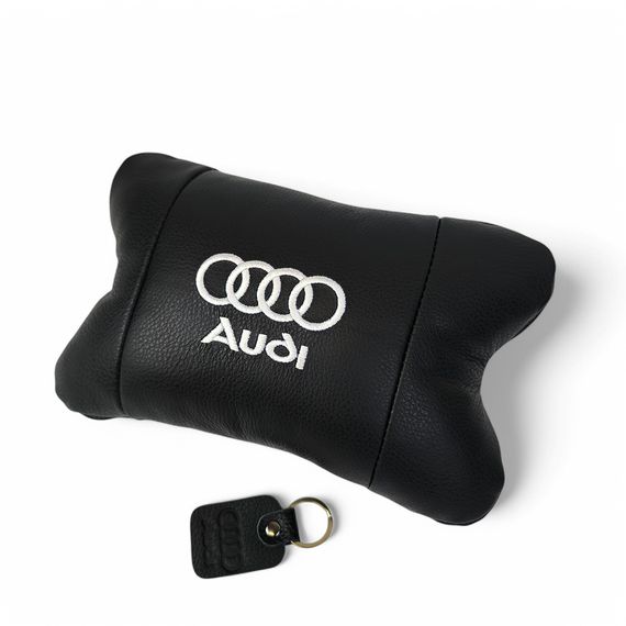 Авто подушка під шию Audi Ауди 1шт, Комфортна подушка для автомобіля під шию для автокрісла IP-10 | Зображення 1
