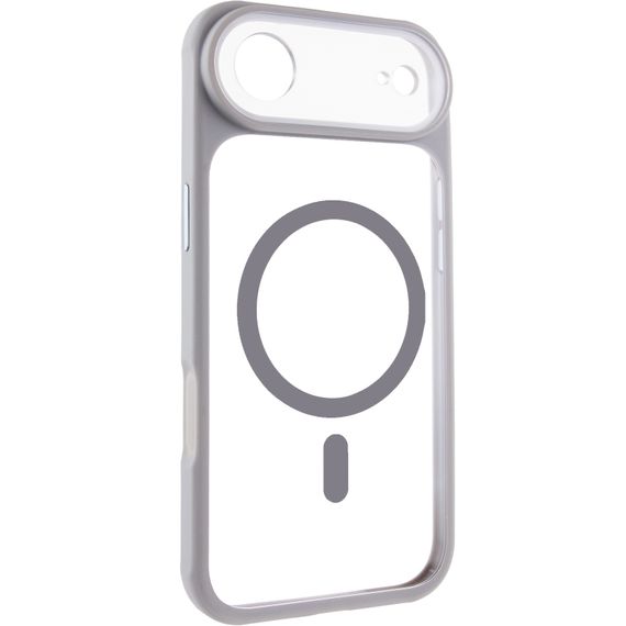 Чохол TPU+PC GETMAN Moon Clear with Magnetic Fit для Apple iPhone 17 Air (6.5") Grey