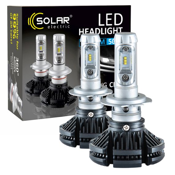 8807 SOLAR LED H7 12/24V 6000Lm 50W ZES Chip