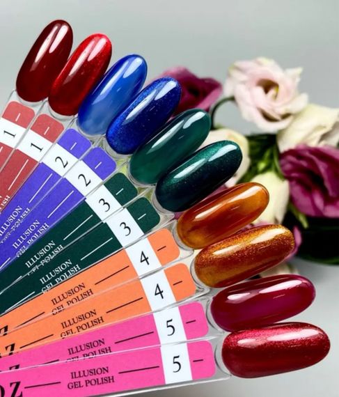 Вітражний гель-лак Crooz Illusion 05 (рожевий) 8мл | Зображення 4