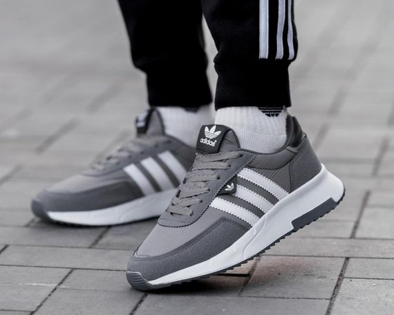 Adidas Retropy F2 Dark Grey адідас ретропі ф2 темно сірі адіки кроссовки адидас ретропи | Зображення 2