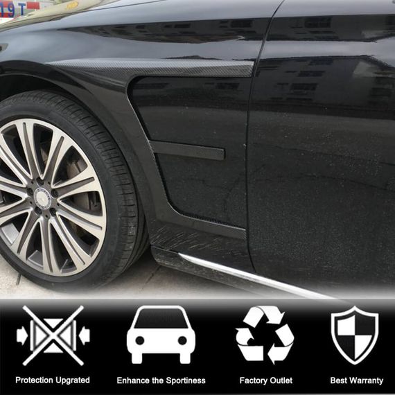 Карбоновые накладки на передние крылья (AMG-Line/E43 AMG 2016-2019) для Mercedes E-сlass W213 | Зображення 2