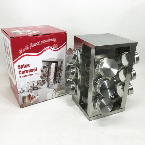 Банку для спецій UNIQUE 12 в 1, Пористий органайзер для зберігання спецій Баночка трав та WP-53 | Зображення 8