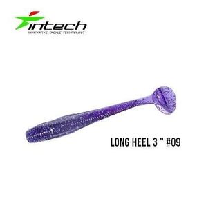 Силиконовая приманка, Съедобный силикон Intech Интеч Long Heel 3 "8 шт #09