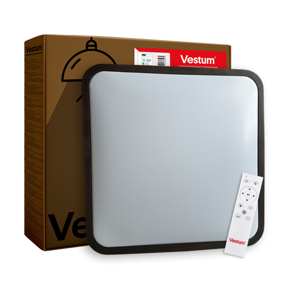 GLOW матовий 60W  391*391*65мм 3000К-6500К з ДК горіх | Зображення 5