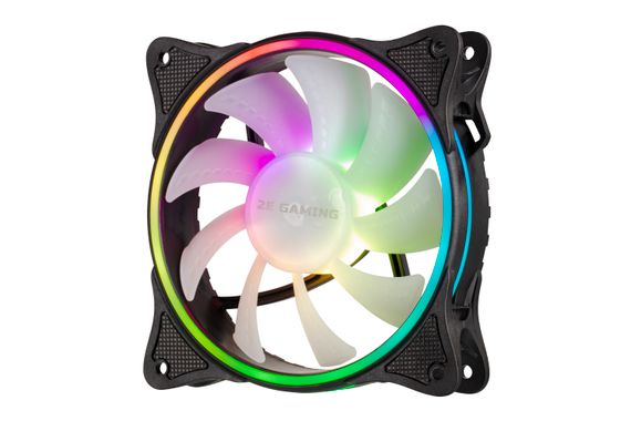 Корпусной вентилятор 2E GAMING (F120OI-ARGB) 120мм,3+3pin5VAura,черн.лопасти,рамка, outer-inner LED (2E-F120OI-ARGB) | Зображення 8