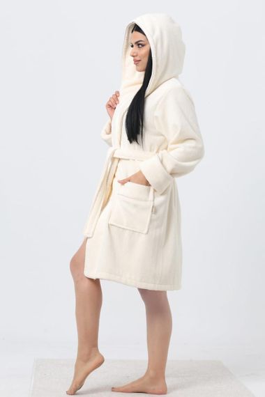 Жіночий халат Nusa 6915, кремовий 2XL | Зображення 1