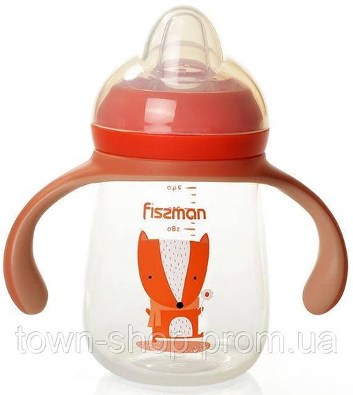 Бутылочка детская для кормления Fissman Babies "Хитрый лис" 260мл с ручками FN-6907