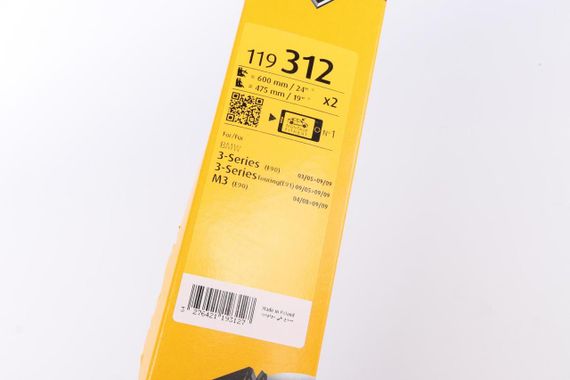 Щетки стеклоочистителя 600 475mm BMW 3 E90 E91 04-12 119312 | Зображення 1