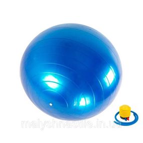Мяч для фитнеса (фитбол) "HMS" 487-626-2-B с насосом 75 см