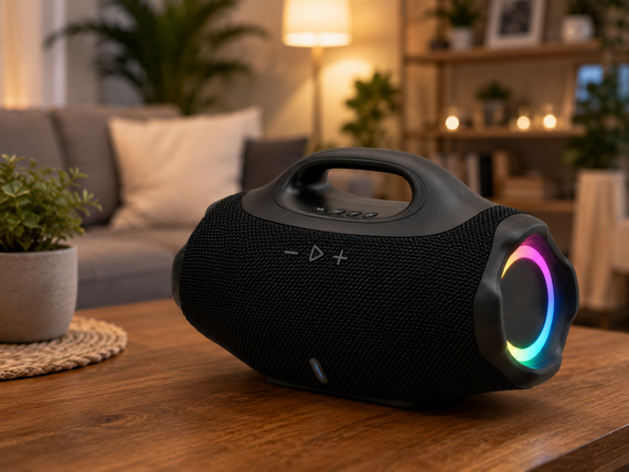Колонка B62LED Boomsbox 4 Mini / Портативна акустика з Bluetooth | Зображення 3