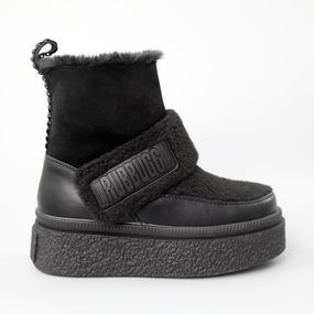 Черевики дитячі хутро 590697 Чорні 32 34 35 36 37