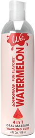Зігрівальний лубрикант на водній основі Wet Warming Watermelon 4 in 1, без цукру (118 мл)