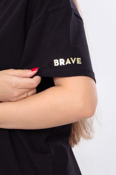 Футболка жіноча "Family look" Носи своє 50 Чорний (p-13530-150971) | Зображення 4