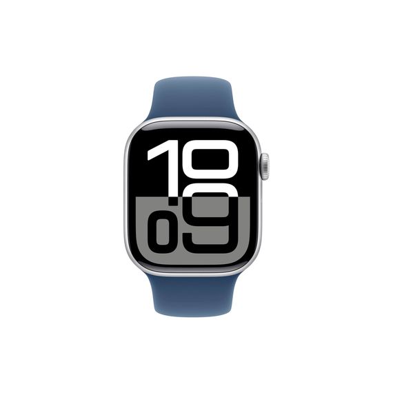 Смарт-годинник Apple Watch Series 10 GPS 42mm Silver Aluminium Case with Denim Sport Band - S/M (MWWA3QH/A) | Зображення 1