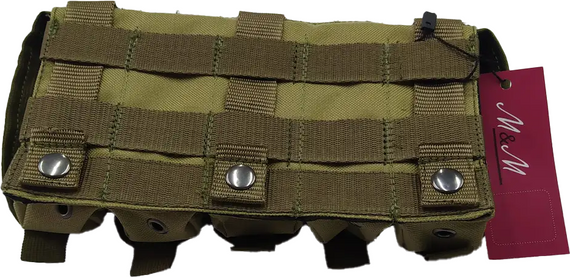 Підсумок для пострілів ВОГ 5шт MOLLE M&M Вид 1 Coyote Койот (213349) | Зображення 2