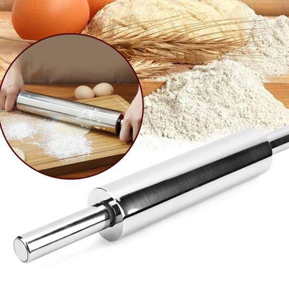 Скалка Profi Cookie 46.5см из нержавеющей стали | Зображення 4