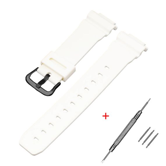 Ремінець для Casio G-Shock DW-6900 White BK