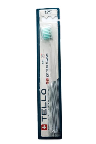Зубна щітка Tello 4920 Soft, d 0.12mm, бірюзовий