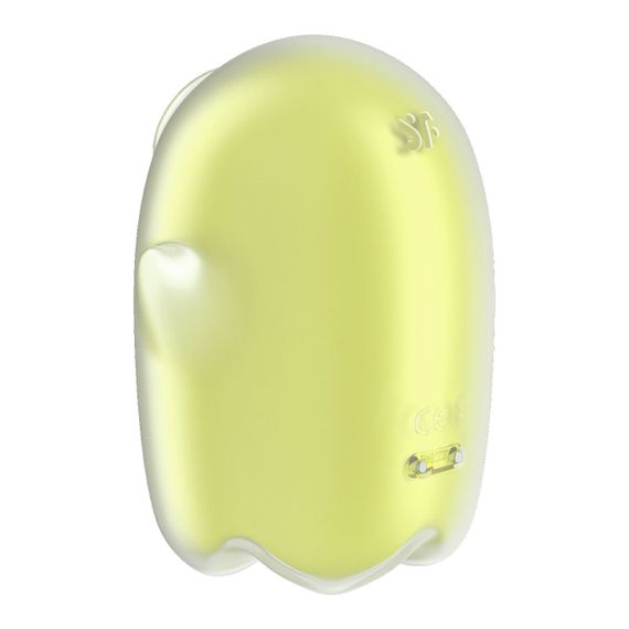 Вакуумний кліторальний стимулятор з вібрацією Satisfyer Glowing Ghost Yellow, світиться в темряві | Зображення 3