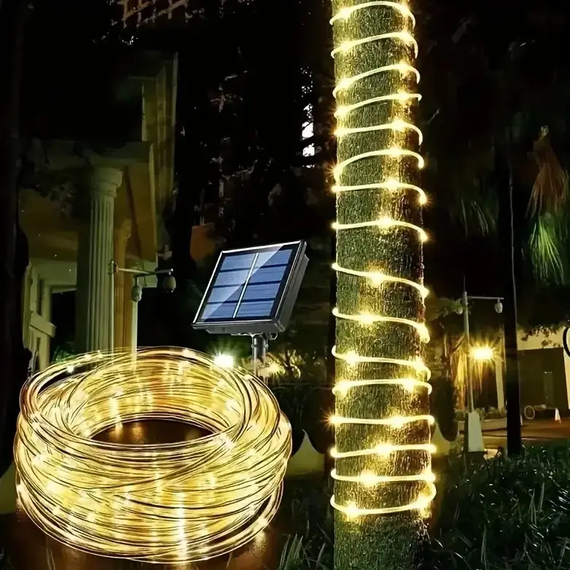 Світлодіодна гірлянда "Трубка" 10 м 100 LED, білий теплий | Зображення 3