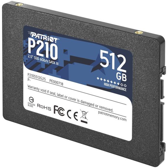 Накопичувач SSD 2.5" 512GB Patriot (P210S512G25) | Зображення 2