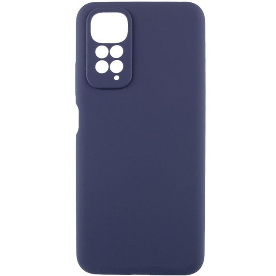 Чехол Silicone Cover Lakshmi Full Camera (AAA) для Xiaomi Redmi Note 11 (Global) / Note 11S Темно-синий / Midnight blue