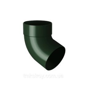 Отвод одномуфтовый 67°. 90/75 Водосточные системы Rainway (Ренвей). зеленый