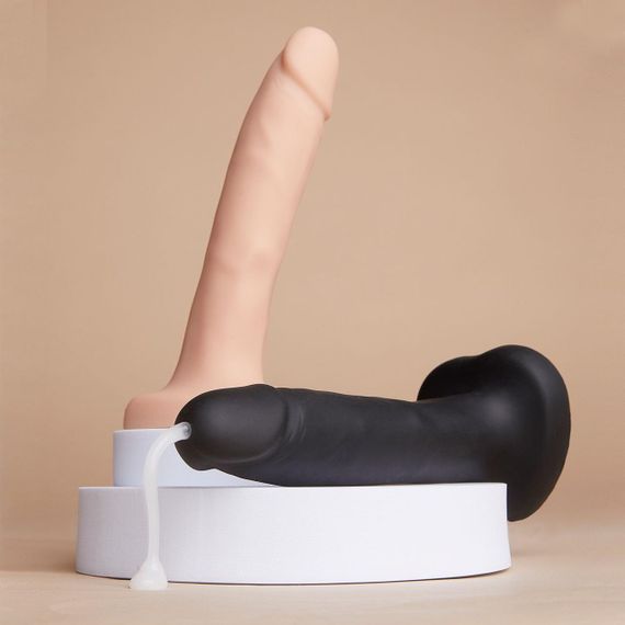 Фалоімітатор, що кінчає Strap-On-Me Squirting Cum Dildo Realistic Black, діам. 3,5 см, силікон sexstyle | Зображення 7