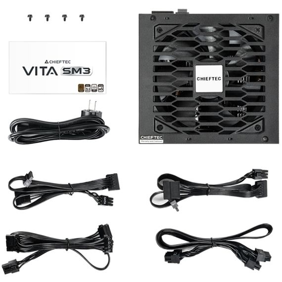 БЖ 850W Chieftec VITA SM3 BPX-850-C ATX 3.1 120mm, 80+ Bronze, Semi modular, Retail | Зображення 6