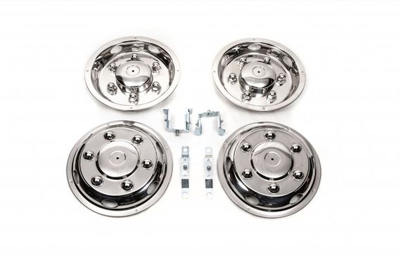 Колпаки из нержавейки Эксклюзив V2 (2 катковые, 4 шт) для Mercedes Sprinter W907/W910 2018- гг