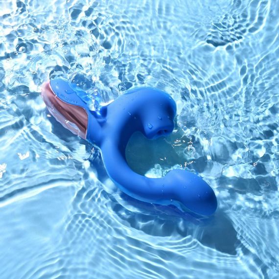 Смарт-вибратор Magic Motion Ponder Blue, двойная стимуляция, виброяйцо+язычок для клитора sexstyle | Зображення 8