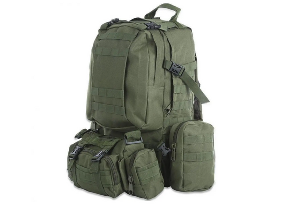 Військовий рюкзак Модульний на 50 л олива Тактичний похідний рюкзак 4в1 для військовослужбовців   знижка | Зображення 9
