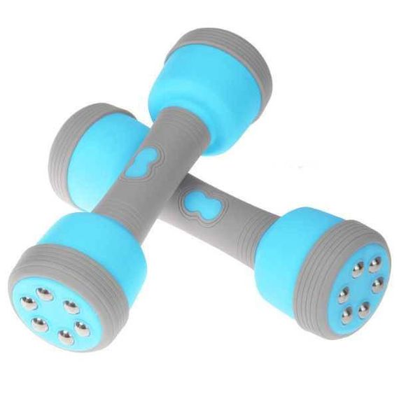 Многофункциональные массажные гантели Multifuntional massage dumbbells Голубая