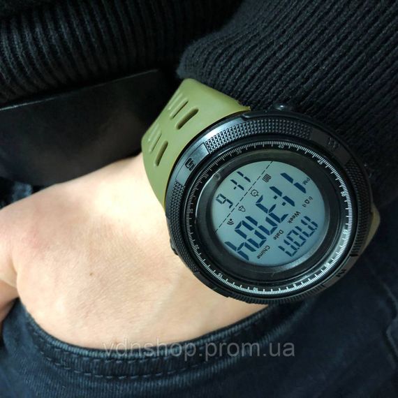 Оригінальні спортивні годинники SKMEI 2070AG, Сучасні військові годинники армійські для ЗСУ BS-51 | Зображення 1