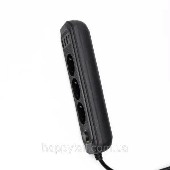 Мережевий фільтр чорний з вимикачем 3 розетки 3хUSB-A 1xUSB-C 3м HP-5-34 | Зображення 3