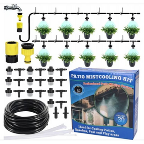 Туманоутворювач садовий 30 м, розпилювач для газону, автоматичне поливання саду