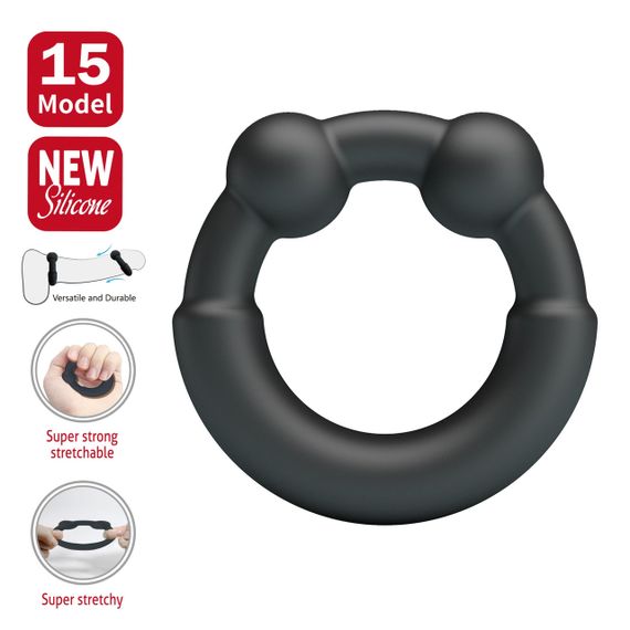 Ерекційне кільце Crazy Bull №15 - Meco super soft silicone, BI-210362 Sex Aura | Зображення 1