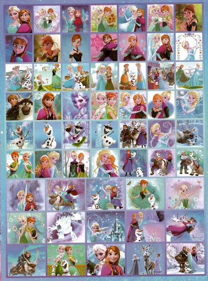 Розмальовка Frozen А4 + 114 наліпок KLM2107 Jumbi (6922203545987) | Зображення 3