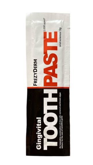 Зубна паста - пробник FREZYDERM TOOTHPASTE GINGIVITAL, 5 гр.