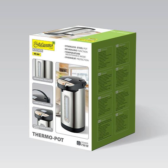 Термопот Maestro MR-080, 4.5 л, 750 Вт, з підтриманням температури | Зображення 3