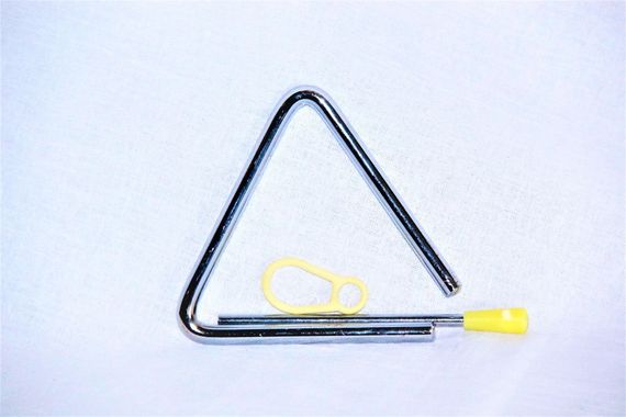 Музыкальный треугольник (Триангл) Руди металлический 13х12,5 (Д527у-3)