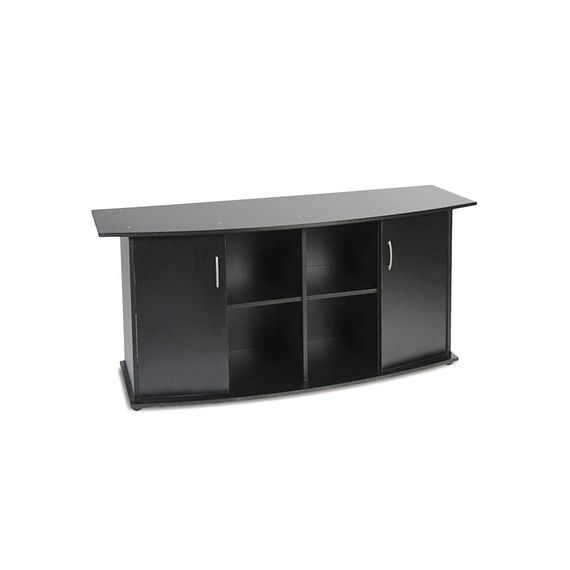 Підставка Природа ПО під акваріум збірна овальна з дверима чорна 150х50х70 см