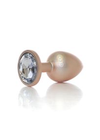 Анальна пробка - Jewellery Pearl Gold Plug Clear L Sex Aura