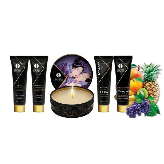 Подарунковий набір Shunga Geishas Secrets – Exotic Fruits для розкішної ночі вдвох Sex Aura | Зображення 1