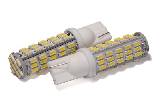 Світлодіодна лампа StarLight T10 68 (60+8) діодів SMD 3020 12 V 2 WHITE | Зображення 1