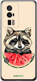 Чохол на Xiaomi Redmi K60 Єнотик з кавуном "4605u-2973-2448"