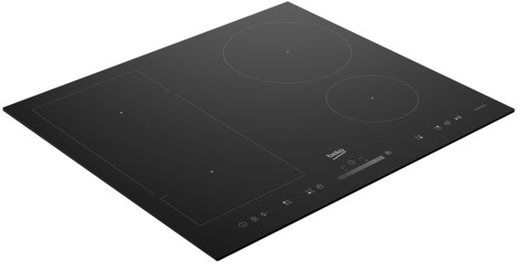Варочная поверхность стеклокерамическая Beko HII64500UFT - индукция/60см/4конф/1 расш/слайдер/черный (HII64500UFT) | Зображення 3