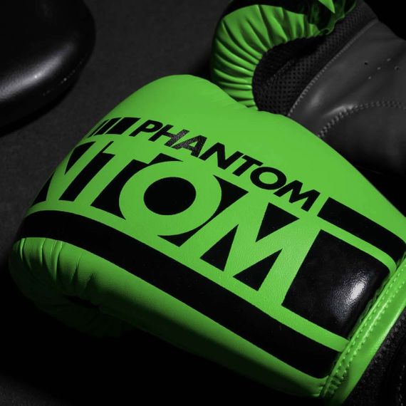 Боксерські рукавиці Phantom APEX Neon Green 14 унцій (капа в подарунок) | Зображення 4