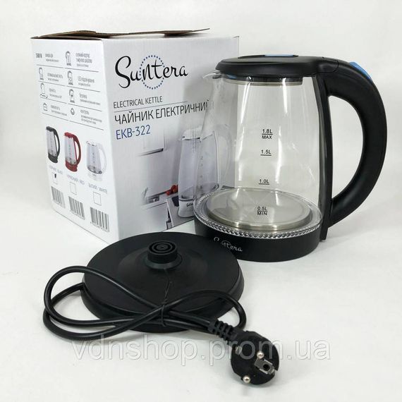 Мощный чайник для кипячения Suntera, Мощный кухонный чайник, Лучший бюджетный электрочайник GV-15 | Зображення 1